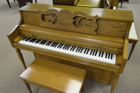 Used Wurlitzer Piano Oak Piano Wurlitzer Console Piano