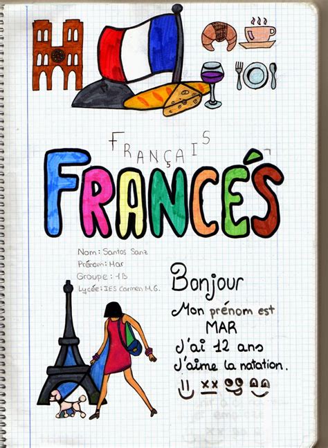 Françaiscmg Couverture Du Cahier De Français