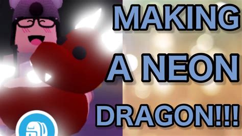 You can adopt pets in roblox's adopt me and you can update these pets too. Making a neon dragon in adopt me!! - YouTube