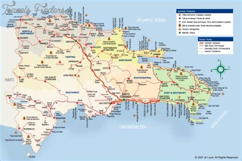 The Dominican Republic Map In World Map Travelsfinderscom