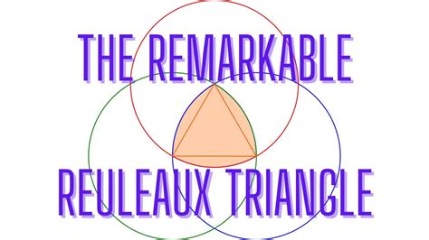 The Remarkable Reuleaux Triangle Youtube