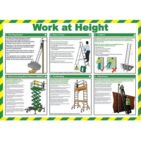Regular price 800 sale price 800 sale. Health & Safety Poster Sign - Working At Height ...