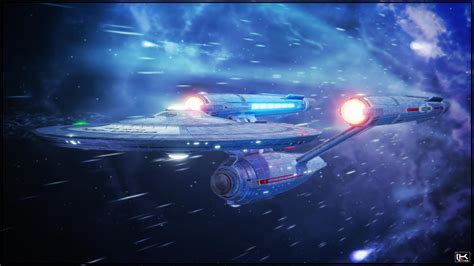 Star Trek Vehicle Artwork Spaceship Science Fiction Uss Enterprise