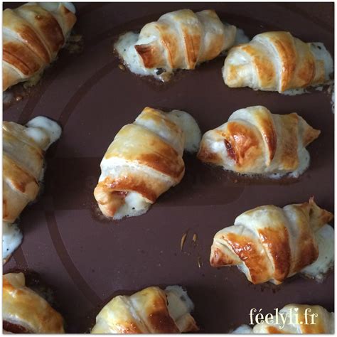 Mini-croissants jambon fromage féelyli