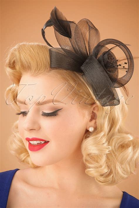 1950s Womens Hats By Style Fascinator Fascinator Hairstyles Hairdo