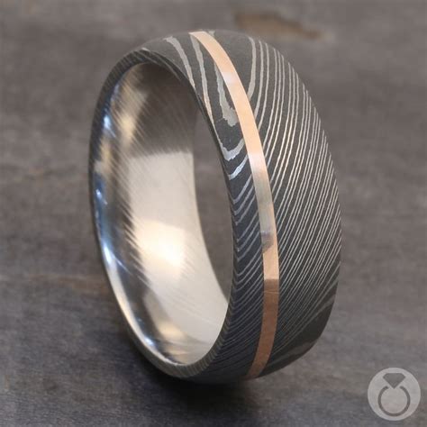 Find great deals on wedding bands at kohl's today! Visionary - Damascus & Rose Gold Mens Wedding Band