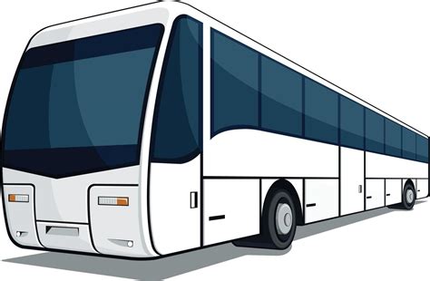 Ilustración De Dibujos Animados De Transporte Comercial De Pasajeros De Viaje En Autobús 2143968