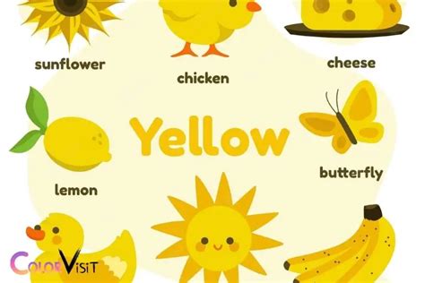 Things That Are Yellow In Color Range Of Objects