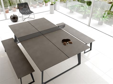 This Sleek Outdoorindoor Dining Set Doubles As A Ping Pong Table Maxim