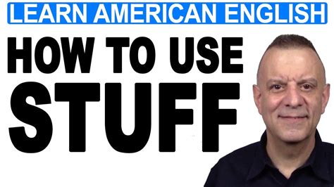 How To Use Stuff English Vocabulary Lesson Youtube