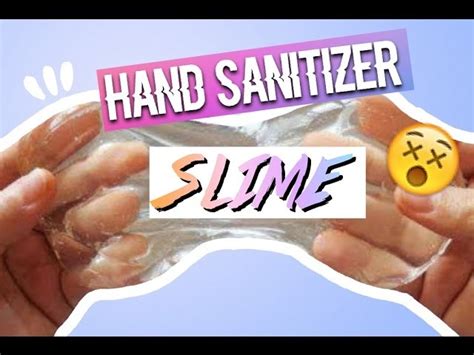 Hand Sanitizer Slime Recipie