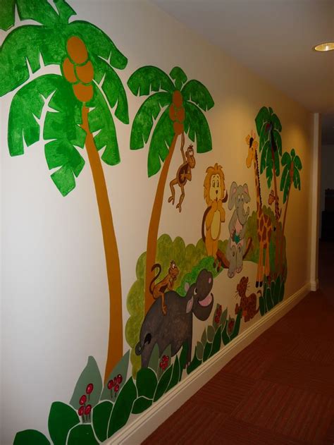 Jungle Story Large Paint By Number Wall Mural Jungle Mural Jungle