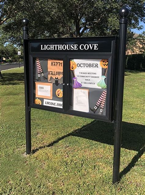 Lighthouse Cove Hoa Outdoor Message Board