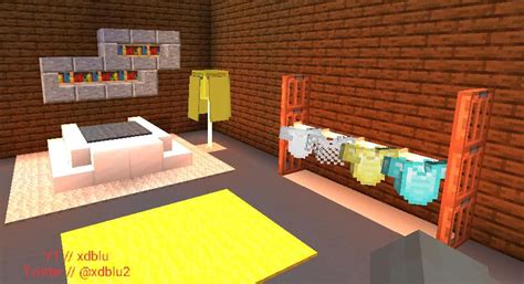 Minecraft modern house design with interior youtube. Made a Minecraft modern bedroom design, tutorial on my YT ...