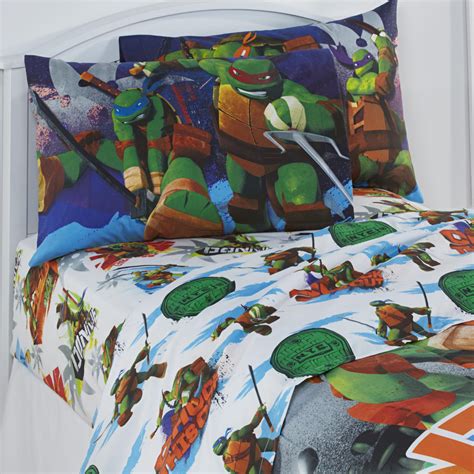 Teenage Mutant Ninja Turtles Twin Bed Sheet Set Bedding For Kids Boys