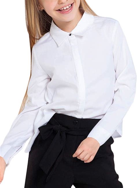 Camicia Mayoral Oxford Bianca Da Bambina Amazonit Abbigliamento