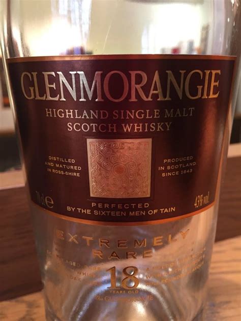 glenmorangie 18 years old extremely rare highland single malt scotch whisky vertdevin