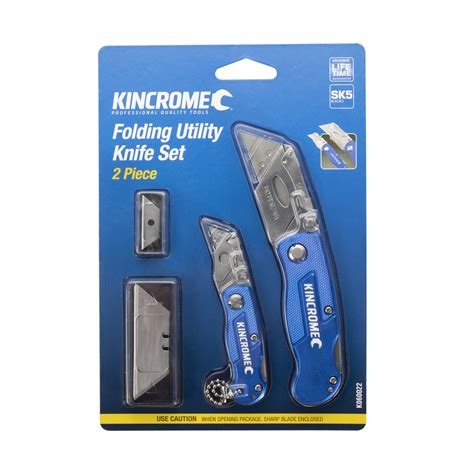 Kincrome 2 Piece Folding Utility Knife Set Bunnings Australia