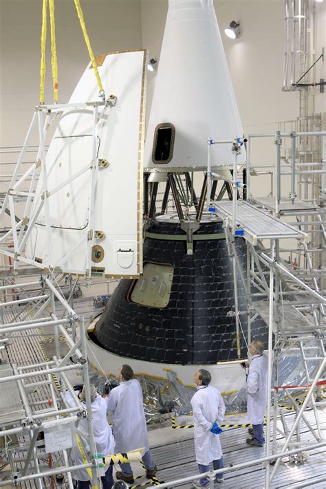 Assembly Complete For Nasas Maiden Orion Spacecraft Launching In