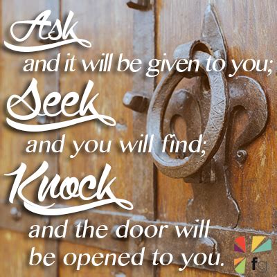 4 prayer helps us to have a close friendship with jehovah. Ask Seek Knock - FaithGateway