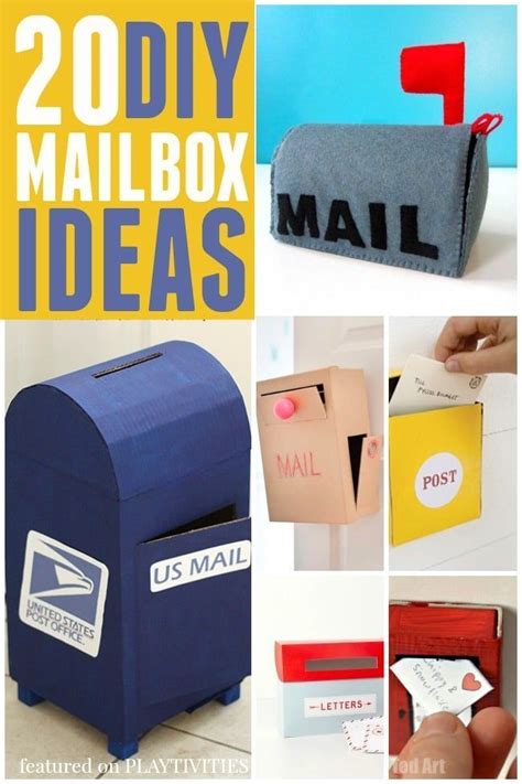 20 Cutest Mailbox Ideas Playtivities Kids Mailbox Diy Mailbox