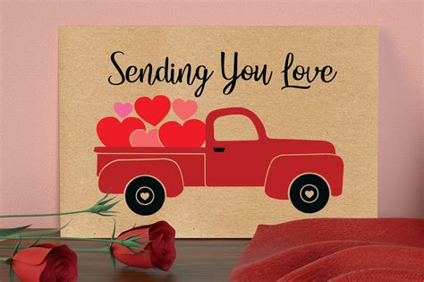 Sending You Love Svg, Valentines Svg By All About Svg | TheHungryJPEG.com