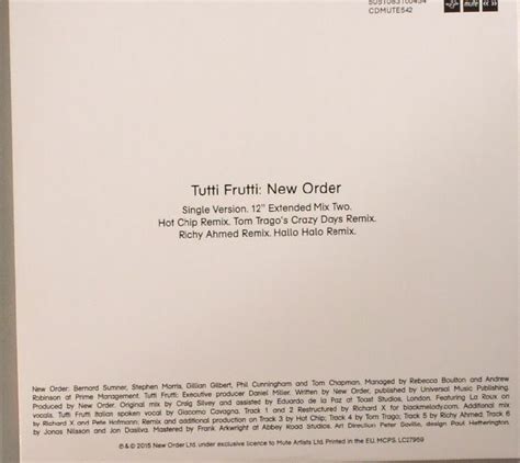 New Order Tutti Frutti Vinyl At Juno Records