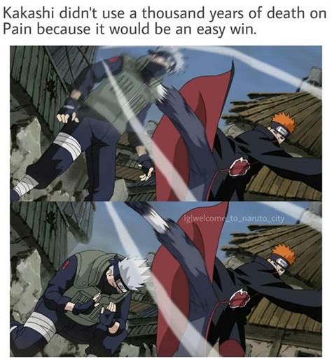 The anime shows those who are familiar with one thousand years of death are very unwilling to be subjected to it. Kakashi didn't use a thousand years of death on Pain ...