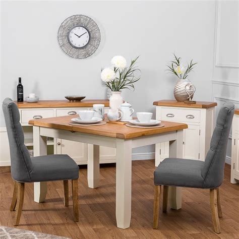 It is recommended for your dining room is significantly associated with the layout and design of your home, otherwise your ivory painted dining tables will look detract or off from these layout and design rather than match them. Hampshire Ivory Painted Oak Small Extending Dining Table ...