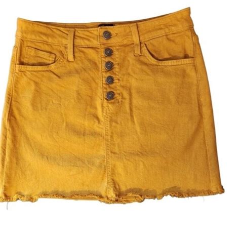 Mustard Yellow Mini Skirt From Just Black Excellent Depop