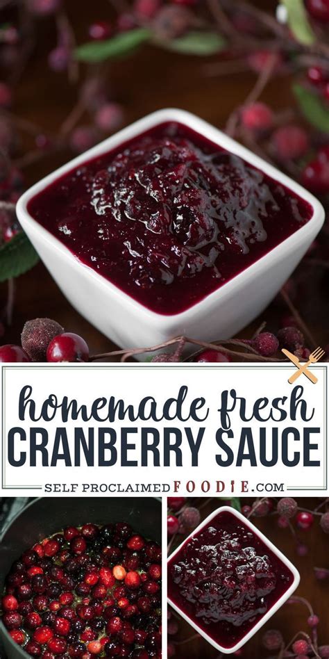 Wow, after you taste what comes out fresh, you'll be amazed at how much for bright and flavorful your thanksgiving. Homemade Cranberry Sauce made with fresh cranberries ...