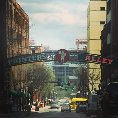 Historic Printers Alley In Downtown Nashville Celebrates The Rich