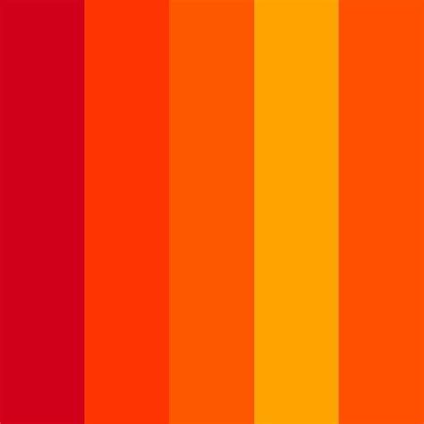Hot Orange Color Palette Orange Color Palettes Orange Palette