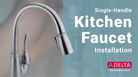 How to install a single handle kitchen faucet tos diy. How to Install a Single Handle Kitchen Faucet | Delta ...