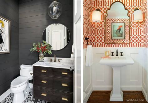 Decide whether you want your powder room to blend in with the rest of your home's decor, or if you want it to stand out on its own in terms of. 50 Powder Room Ideas That Transform Your Small Half Bath ...