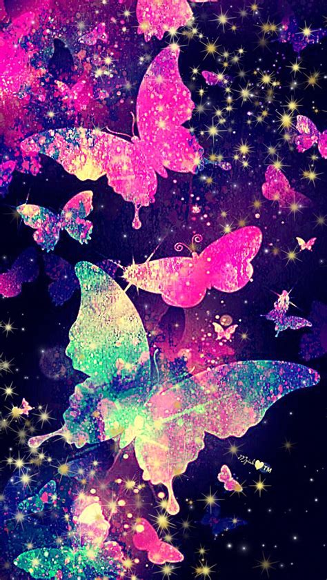Purple Butterfly And Stars Wallpapers Top Free Purple