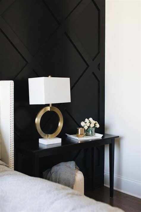 Bedroom Black Accent Wall Design Ideas