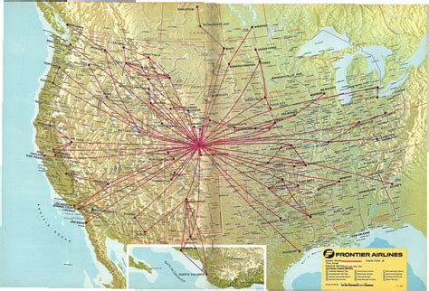Frontier Airlines System Routes 1983 A Frontier Airlines Flickr