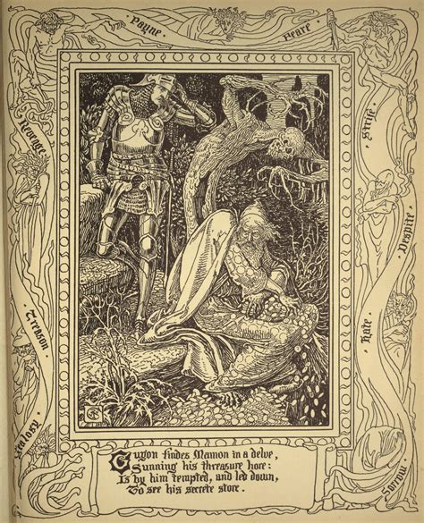 From Spensers Faerie Queene Vol 2 ~ Walter Crane 1845 1915 History