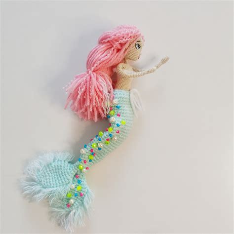Crochet Mermaid Doll Pattern Amigurumi Mermaid Pattern English Etsy