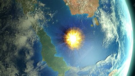 Chicxulub Asteroid Impact Animation Stock Video Clip K007 8681 Science Photo Library