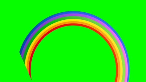 The Rainbow Appearing Green Screen Hdgreenstudio Footage Youtube