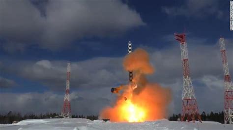 Sarmat Launch Russia Releases Satan 2 Missile Test Video Cnn