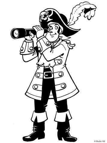 Kidsnfun 35 Kleurplaten van Piet Piraat