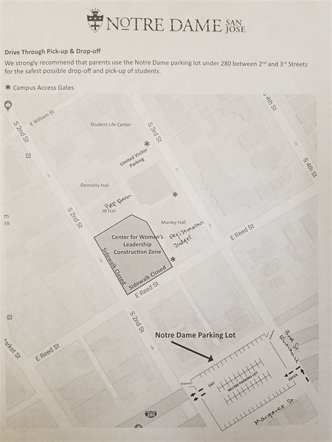Notre Dame Stadium Parking Map