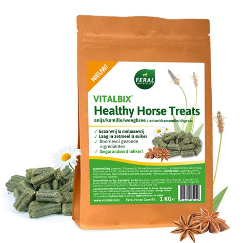 Healthy Horse Treats Met Anijs Kamille En Weegbree 1 Kg Paard En Voeding