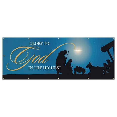 Buy Glory To God In The Highest Outdoor Banner For Sale Inspirational
