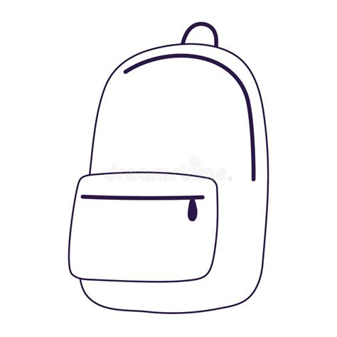 Isolated School Bag Vector Design Stock Vector Illustration Of