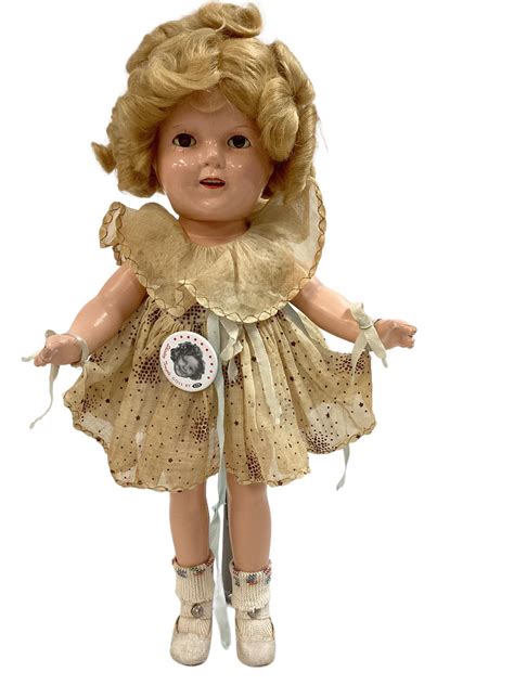 Lot Ideal Composition Shirley Temple 13 Doll With Mohair Wig In