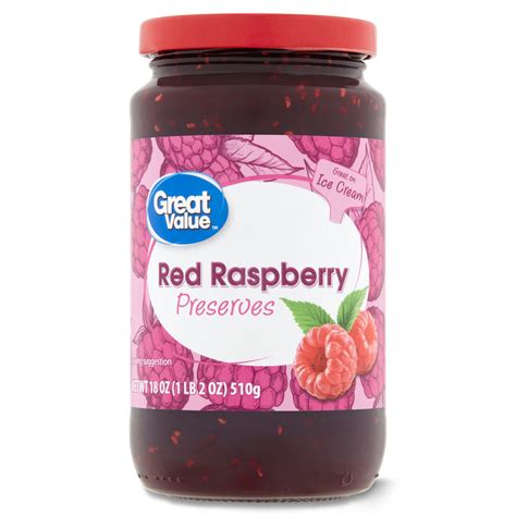 Great Value Red Raspberry Preserves 18 Oz